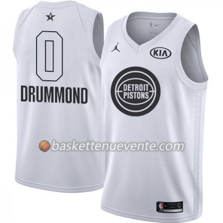 Maillot Basket Detroit Pistons Andre Drummond 0 2018 All-Star Jordan Brand Blanc Swingman - Homme